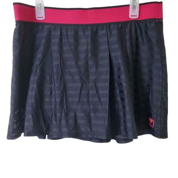 Jupe-short De Tennis LIJA Rétro – Blanc Et Bleu Marine – Taille M – Femme